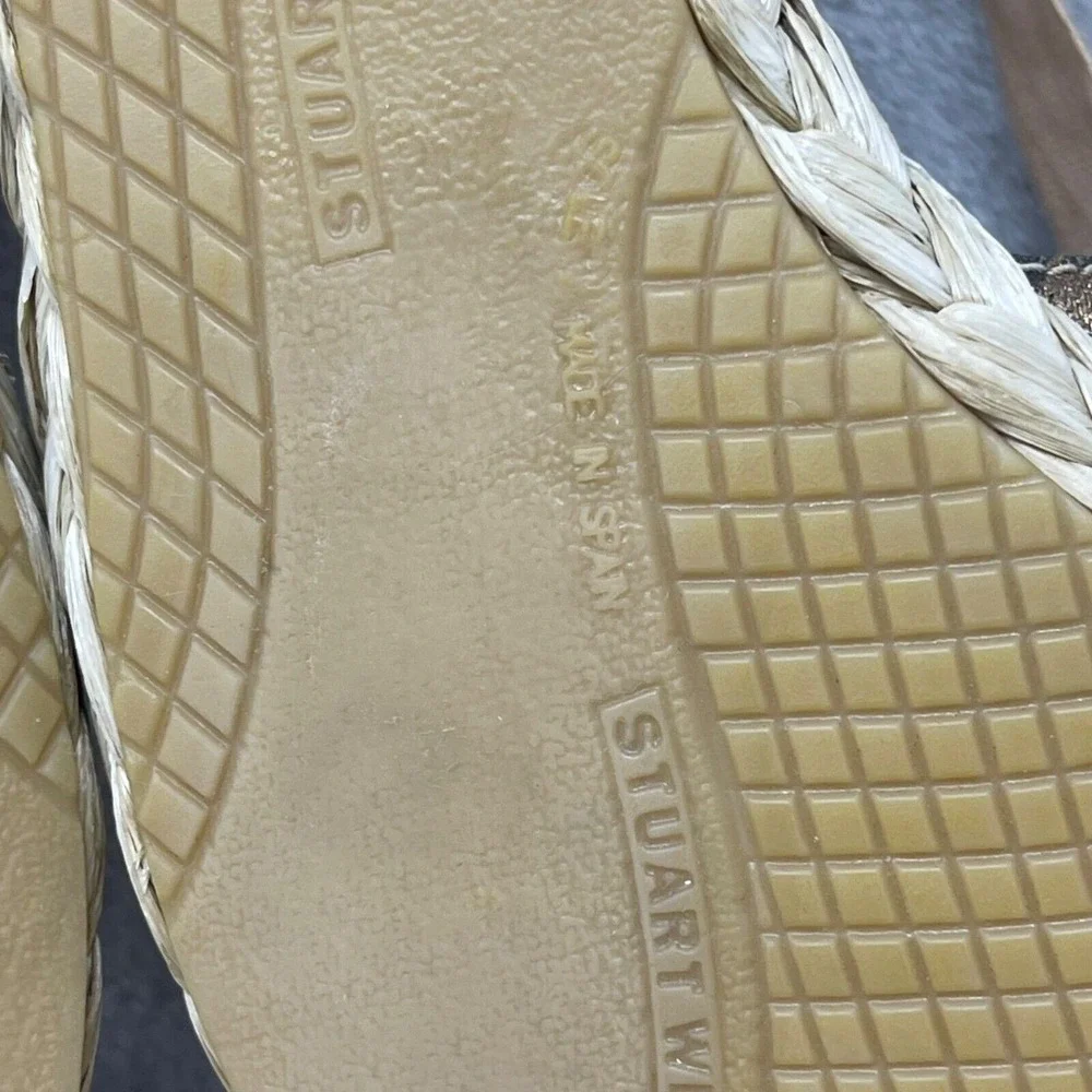 Stuart Weitzman Shoes 5.5 M Cheetah Print Espadrilles Denia‎ Lace Up Ankle Strap